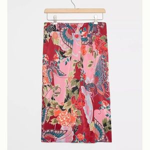 Anthropologie pencil floral skirt